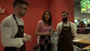 Benedetta Parodi nello stand Lo Conte al TuttoFood 2019